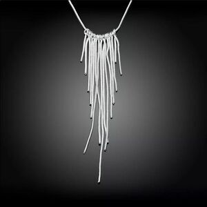 The Roaring 20’s 925 Silver retro fringe necklace